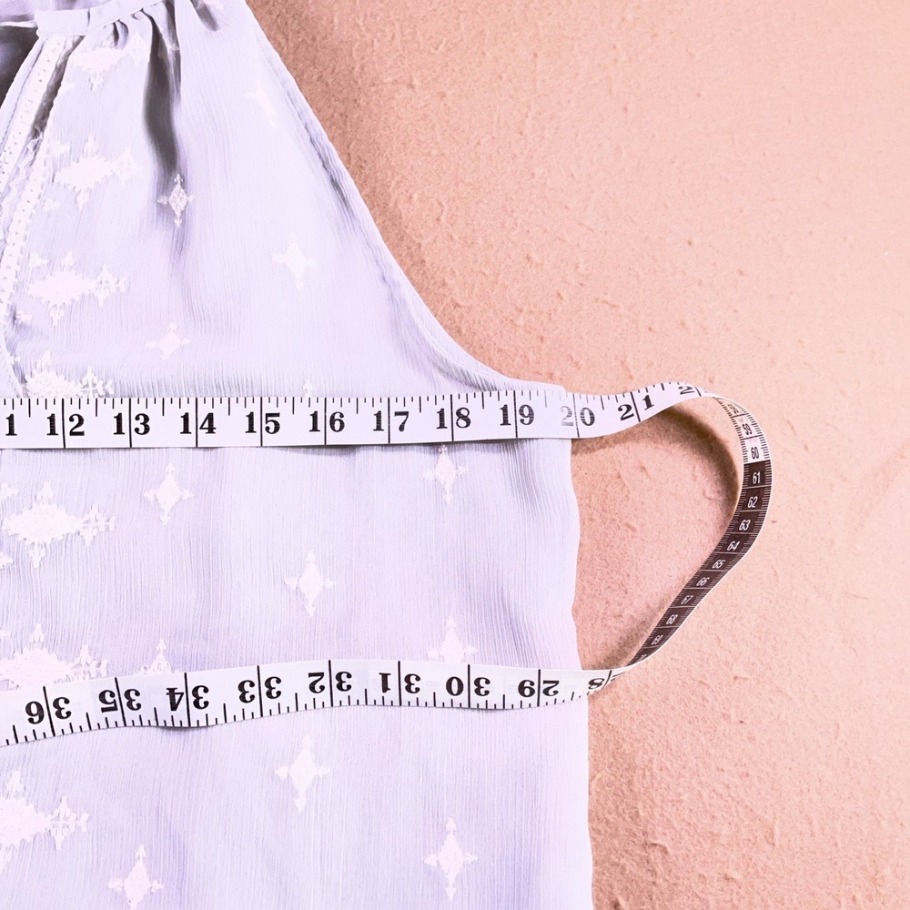 BKE Boutique Lavender Embroidered Halter Tank Top Crochet Lace Detail Large - Picture 6 of 10